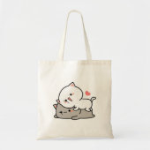 schattige kattenmochi tote bag (Voorkant)