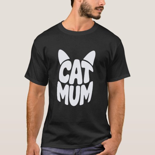 Schattige Kattenmoeder Grappig T-shirt (Voorkant)