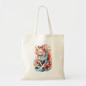 Schattige kattenontwerp in neo traditionele stijl tote bag (Voorkant)