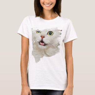 Schattige kattenontwerp t-shirt