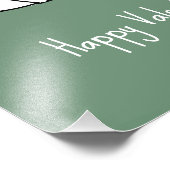 Schattige Kattenpaar Gelukkig Valentijnsdag Pastel Foto Afdruk (Hoek)