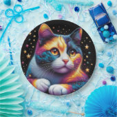 Schattige kattenpapier bord! papieren bordje (Feest)