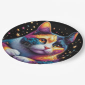 Schattige kattenpapier bord! papieren bordje (Gekanteld)