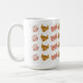 Schattige kattenpatroon #2 koffiemok (Links)