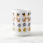 Schattige kattenpatroon #3 koffiemok (Center)