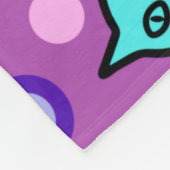 Schattige Kattenpatroon in Violet Kleine Fleece De (Hoek)