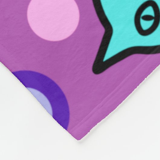 Schattige Kattenpatroon in Violet Kleine Fleece De (Hoek)