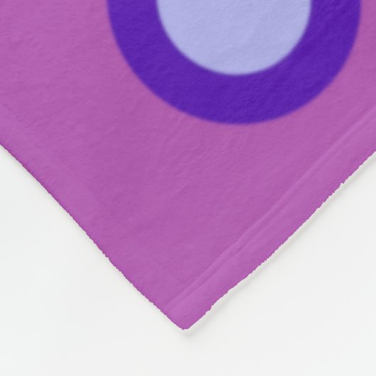 Schattige kattenpatroon in violet medium fleecedek fleece deken (Hoek)