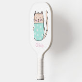 Schattige kattenplezier pickleball paddle (Links)