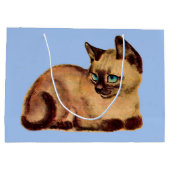 schattige kattenpootdruk op Siamese katten Groot Cadeauzakje (Achterkant)