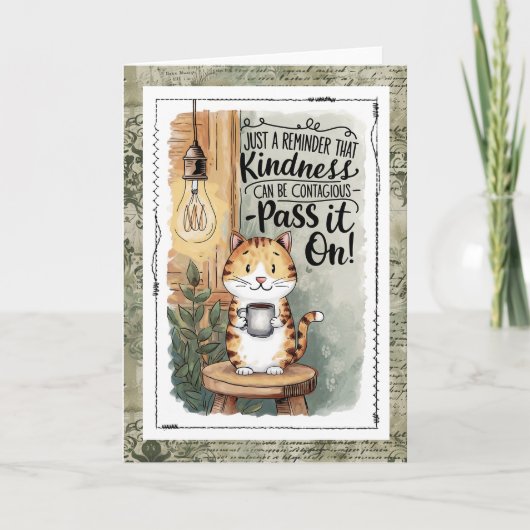 Schattige Kattenvriendelijkheid is Besmettelijk De Kaart (Voorkant)