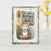 Schattige Kattenvriendelijkheid is Besmettelijk De Kaart (Gele Bloem)