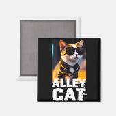 Schattige katteproef in Tiger Tracksuit Magneet (Voorkant / Achterkant)