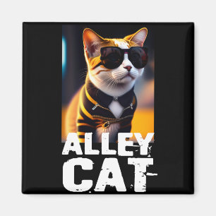 Schattige katteproef in Tiger Tracksuit Magneet