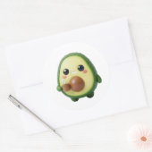 Schattige Kawaii 3D Avocado Sticker (Envelop)