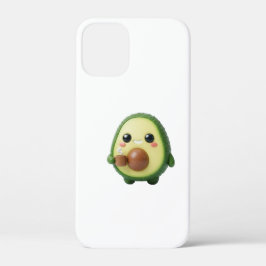 Schattige Kawaii 3D Avocadosticker Case-Mate iPhone Case