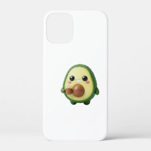 Schattige Kawaii 3D Avocadosticker Case-Mate iPhone Case