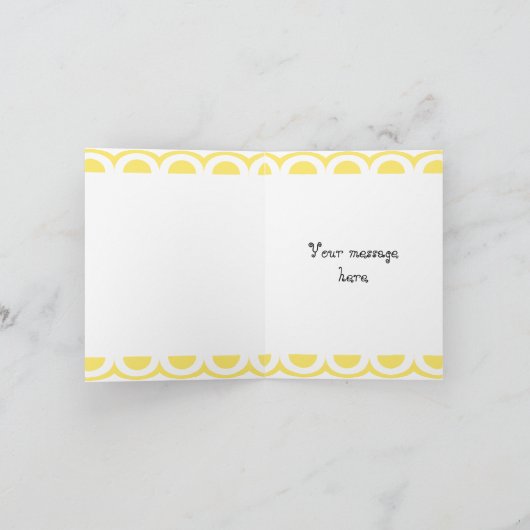 Schattige Kawaii aap die een banaan vasthoudt verj Bedankkaart (Binnen)