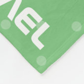 Schattige Kawaii Aap Groene Stippen Fleece Deken (Hoek)
