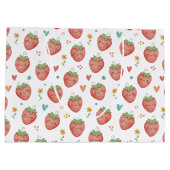 Schattige Kawaii Aardbeien Groot Cadeauzakje (Achterkant)