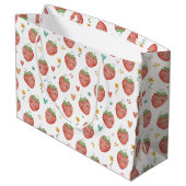 Schattige Kawaii Aardbeien Groot Cadeauzakje (Achterkant Gekanteld)