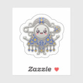 Schattige Kawaii Amazigh Fibula Tizerzai Sticker - (Vel)