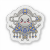 Schattige Kawaii Amazigh Fibula Tizerzai Sticker - (Voorkant)