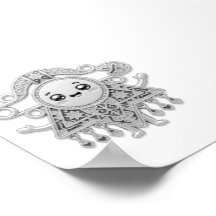Schattige Kawaii Amazigh Fibula Tizerzai Sticker -