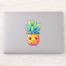 Schattige Kawaii ananas | Gelukkig fruit
