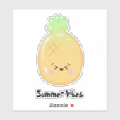 Schattige Kawaii ananas gummi fruit Sticker (Vel)