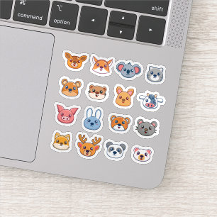 Schattige Kawaii Animal Sticker Collectie
