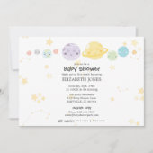Schattige Kawaii Astronomy Baby shower Kaart (Voorkant)