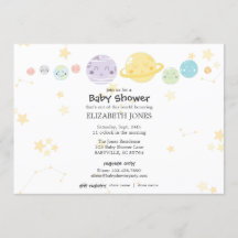 Schattige Kawaii Astronomy Baby shower