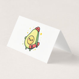 Schattige Kawaii Avocado Baby Magneet. Kaart