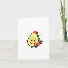 Schattige Kawaii Avocado Baby Magneet. Kaart