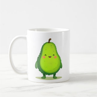 Schattige Kawaii avocado personage Koffiemok