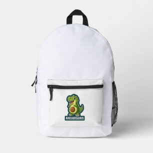 Schattige Kawaii Avocadosaurus Dinosaur Grappige P Bedrukte Rugzak