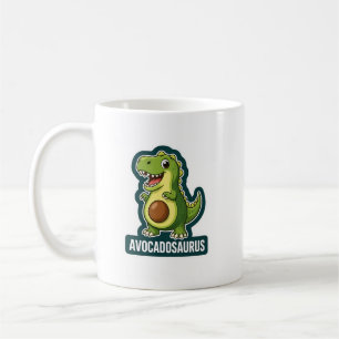 Schattige Kawaii Avocadosaurus Dinosaur Grappige P Koffiemok