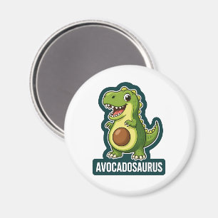 Schattige Kawaii Avocadosaurus Dinosaur Grappige P Magneet