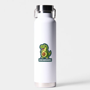 Schattige Kawaii Avocadosaurus Dinosaur Grappige P Waterfles
