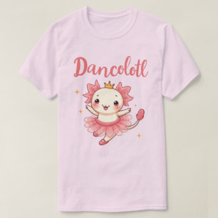 Schattige Kawaii Axolotl Ballerina "Dancolotl" Tut T-shirt