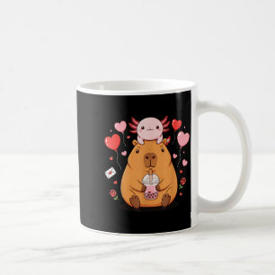 Schattige Kawaii Axolotl Capybara Bubble Tea Jonge Koffiemok