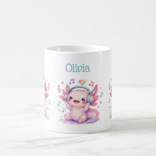 Schattige Kawaii Axolotl Koffiemok