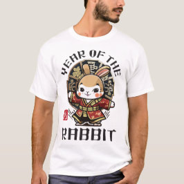 Schattige Kawaii Aziatisch Chinees Konijn Zodiac M T-shirt