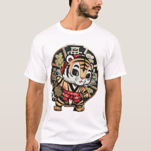 Schattige Kawaii Aziatisch Chinees Tijger Zodiac M T-shirt