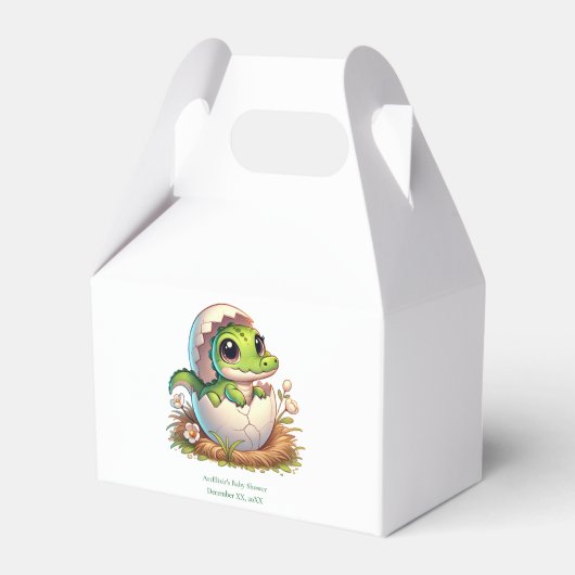 Schattige Kawaii Baby alligator hatching Baby show Bedankdoosjes (Voorkant Zijde)