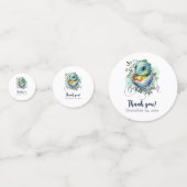 Schattige Kawaii Baby alligator hatching Baby show Confetti (Voorkanten)