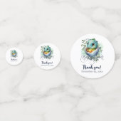 Schattige Kawaii Baby alligator hatching Baby show Confetti (Achterkanten)