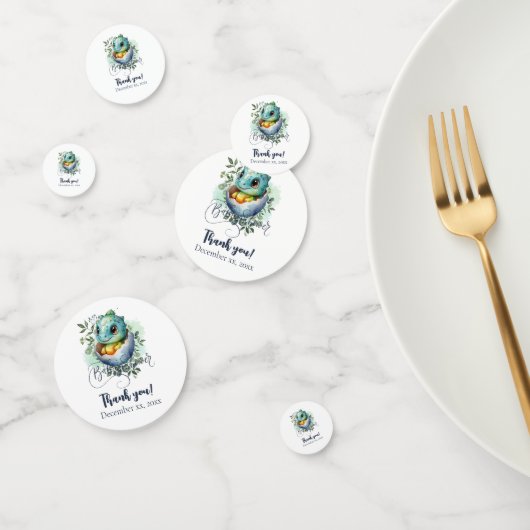 Schattige Kawaii Baby alligator hatching Baby show Confetti (Groep)