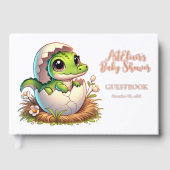 Schattige Kawaii Baby alligator hatching Baby show Gastenboek (Voorkant)